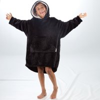 18C881: Kids Plush Oversized Hoodie- Embossed Gaming (One Size - 7-13 Years)